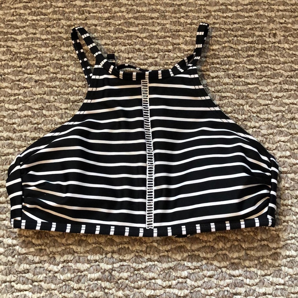 High neck swimsuit top